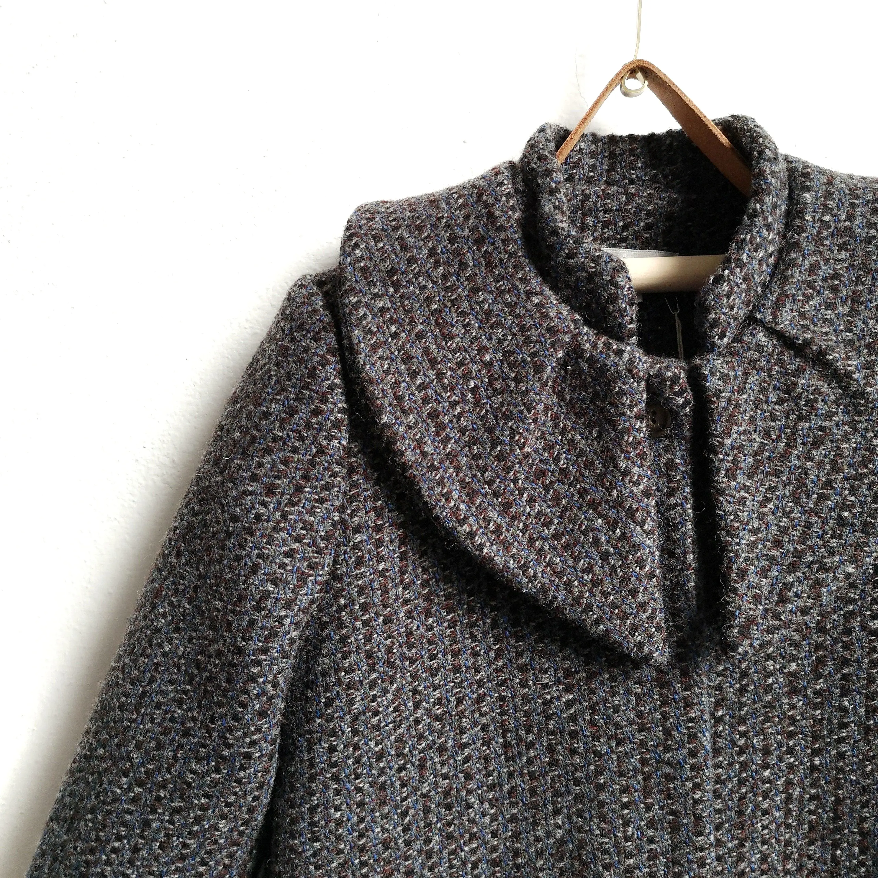 [50%OFF] Stella padded coat - Navy tweed