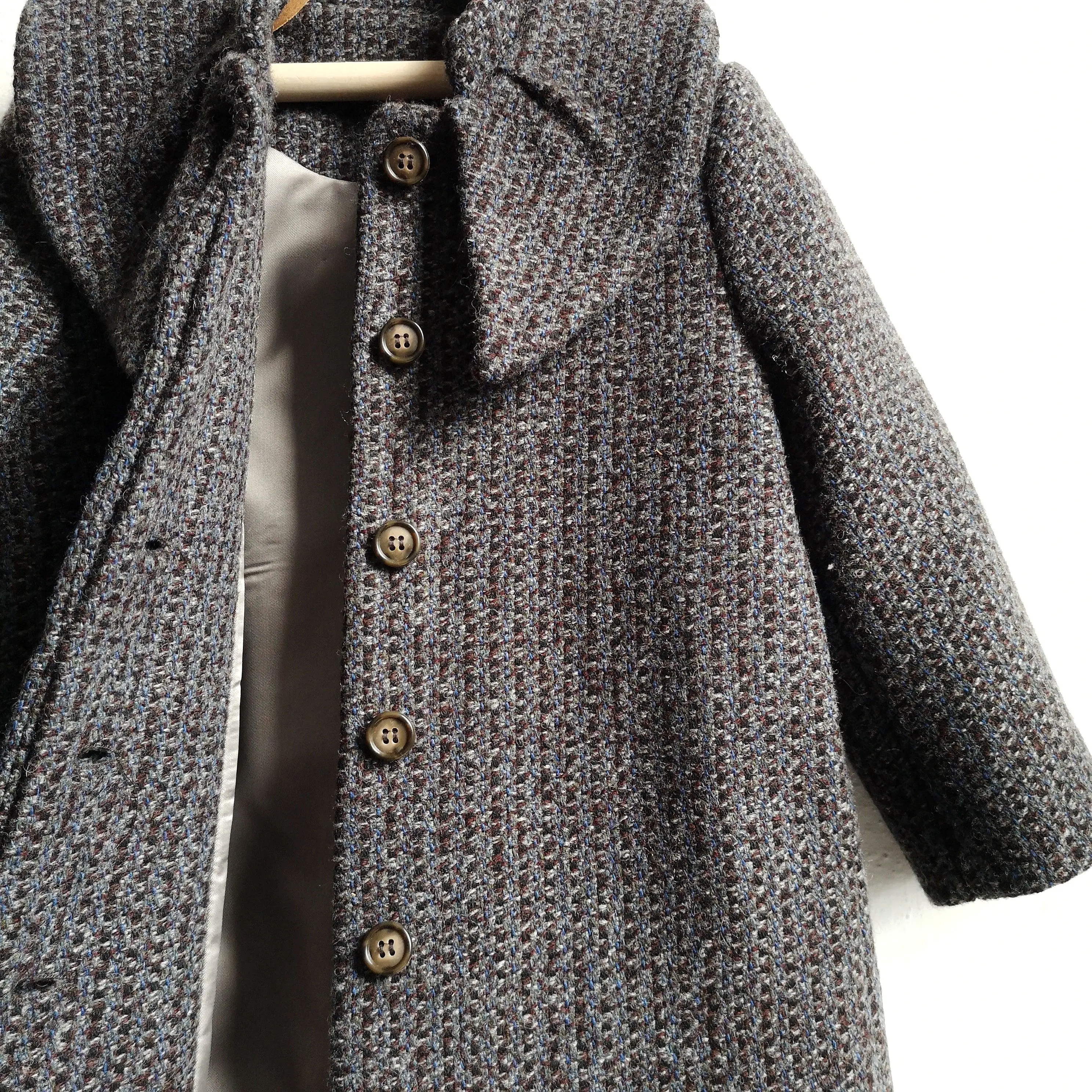 [50%OFF] Stella padded coat - Navy tweed