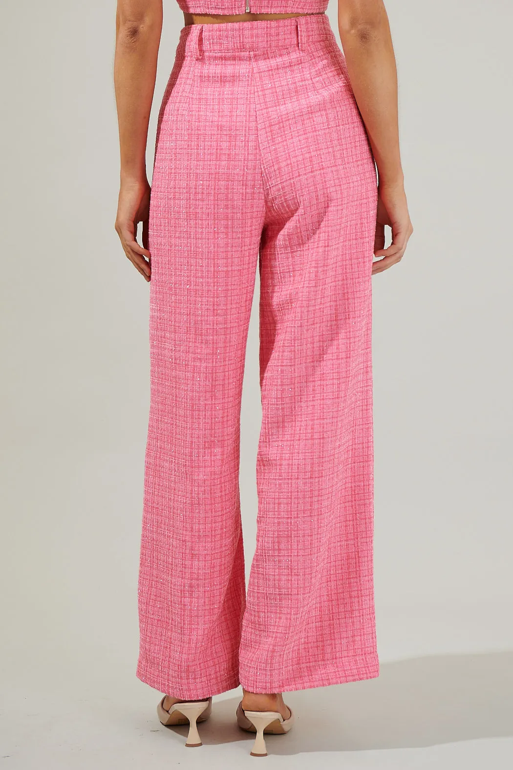 Adriella Tweed Wide Pants