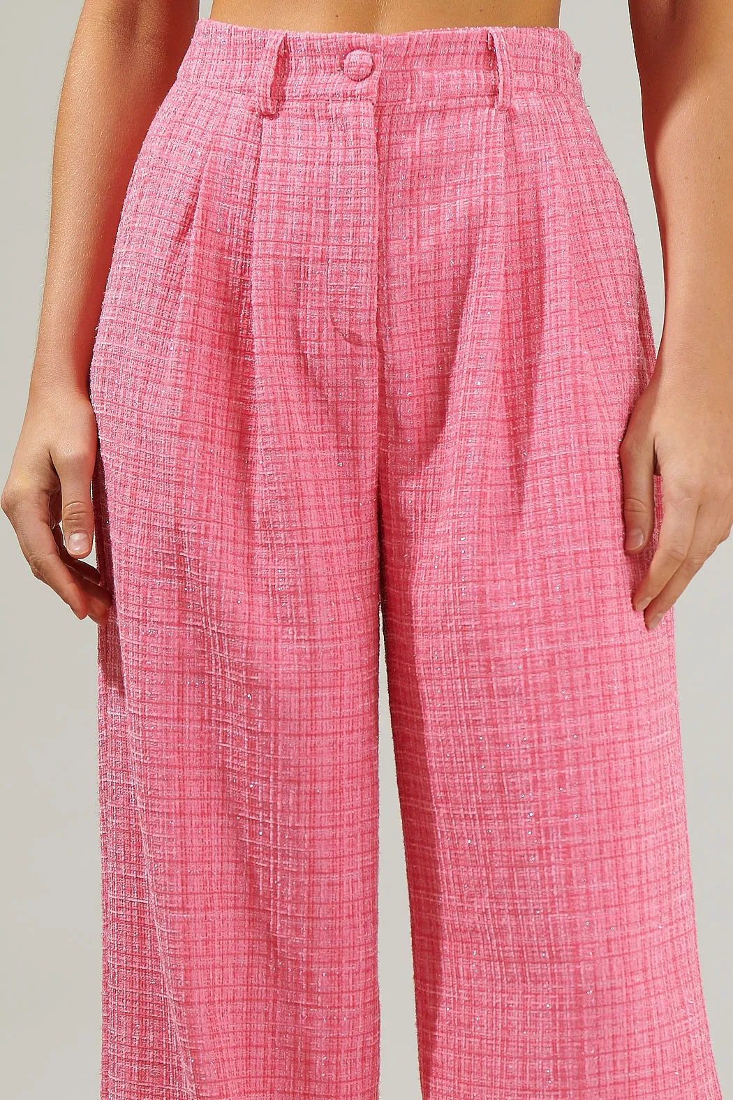 Adriella Tweed Wide Pants