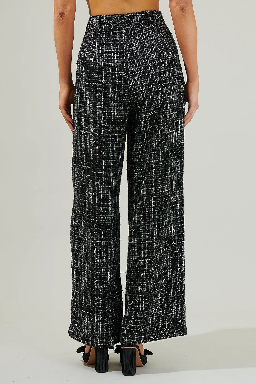 Adriella Tweed Wide Pants