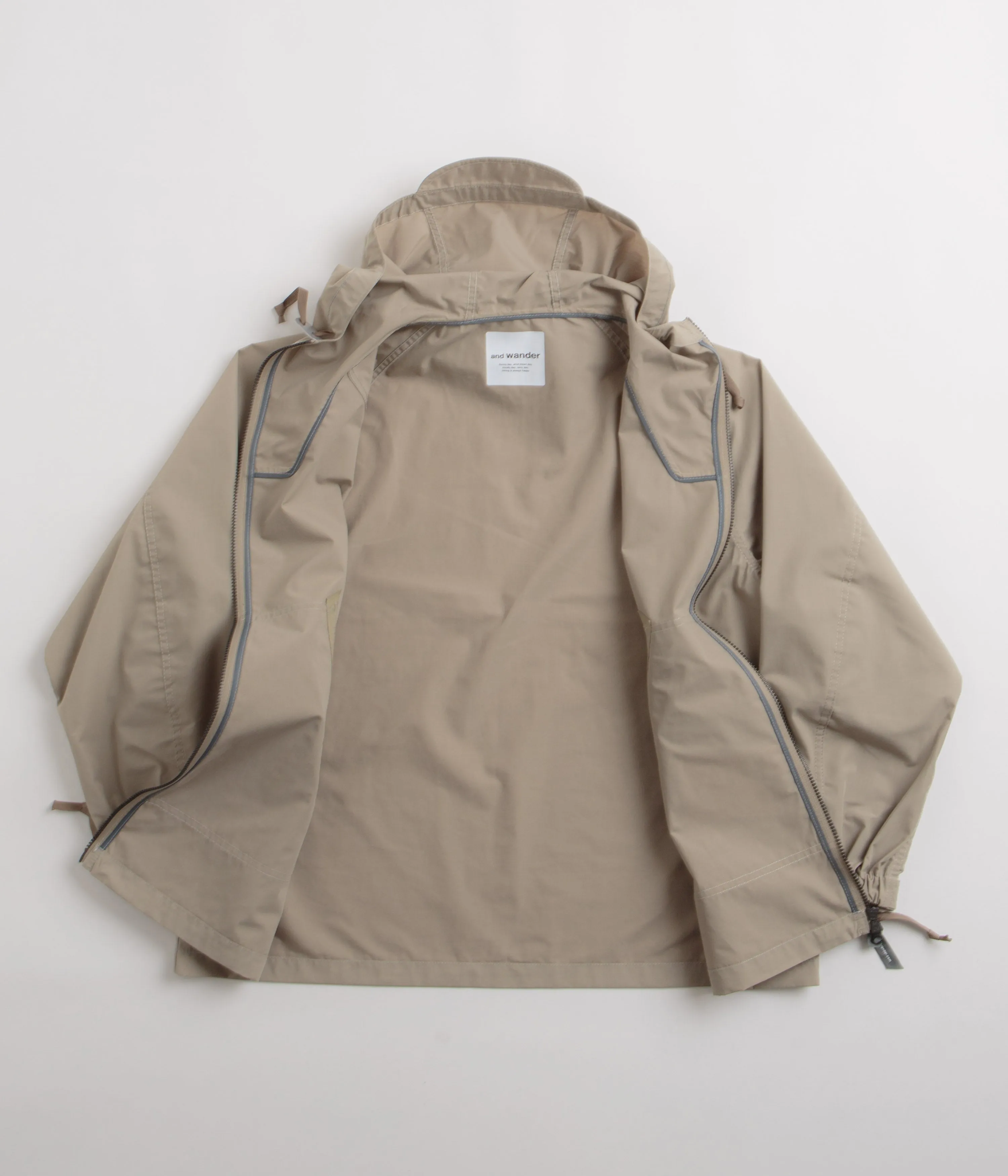 and wander Tough Aramid Hooded Jacket - Light Beige