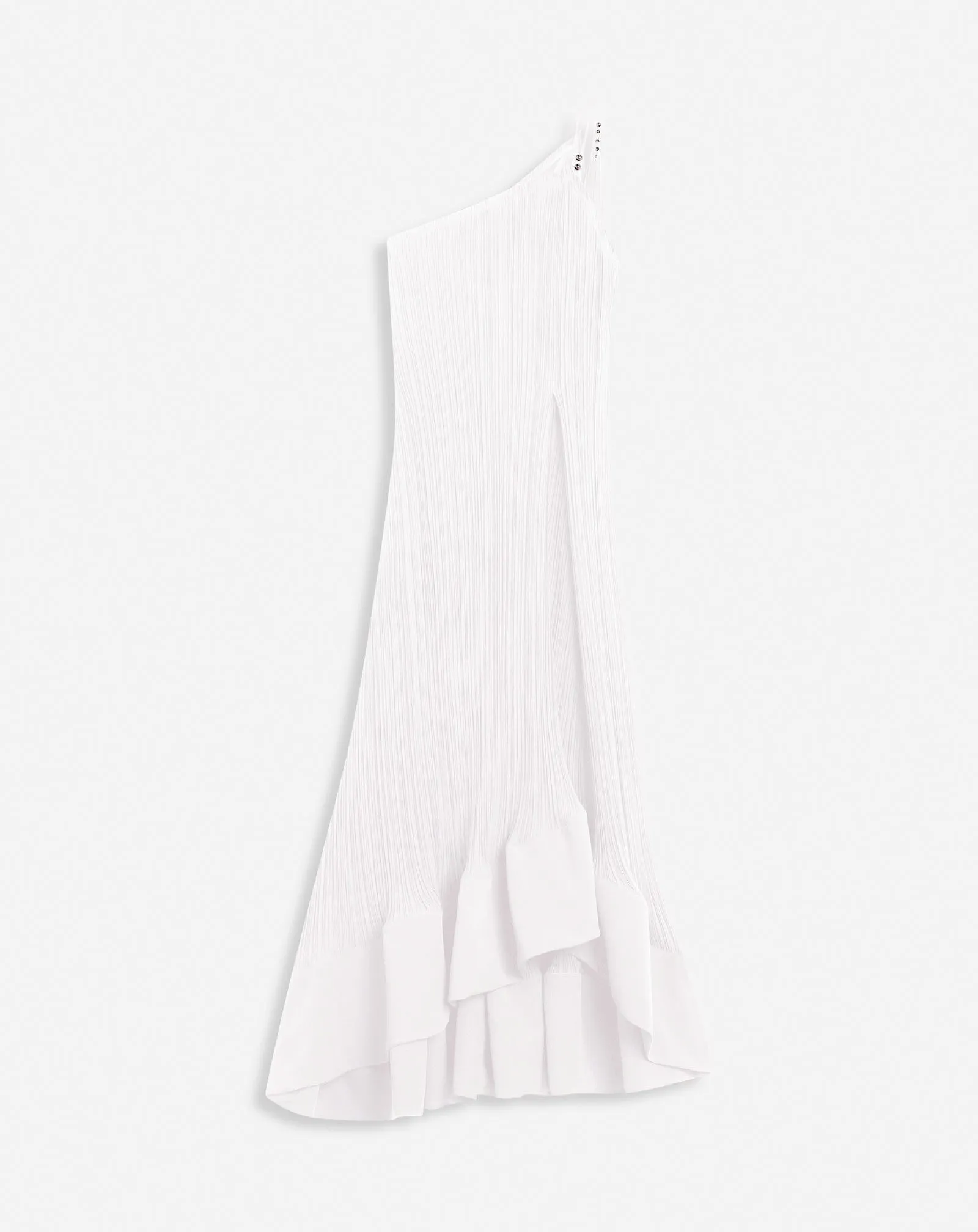 ASYMMETRICAL PLEATED DRESS