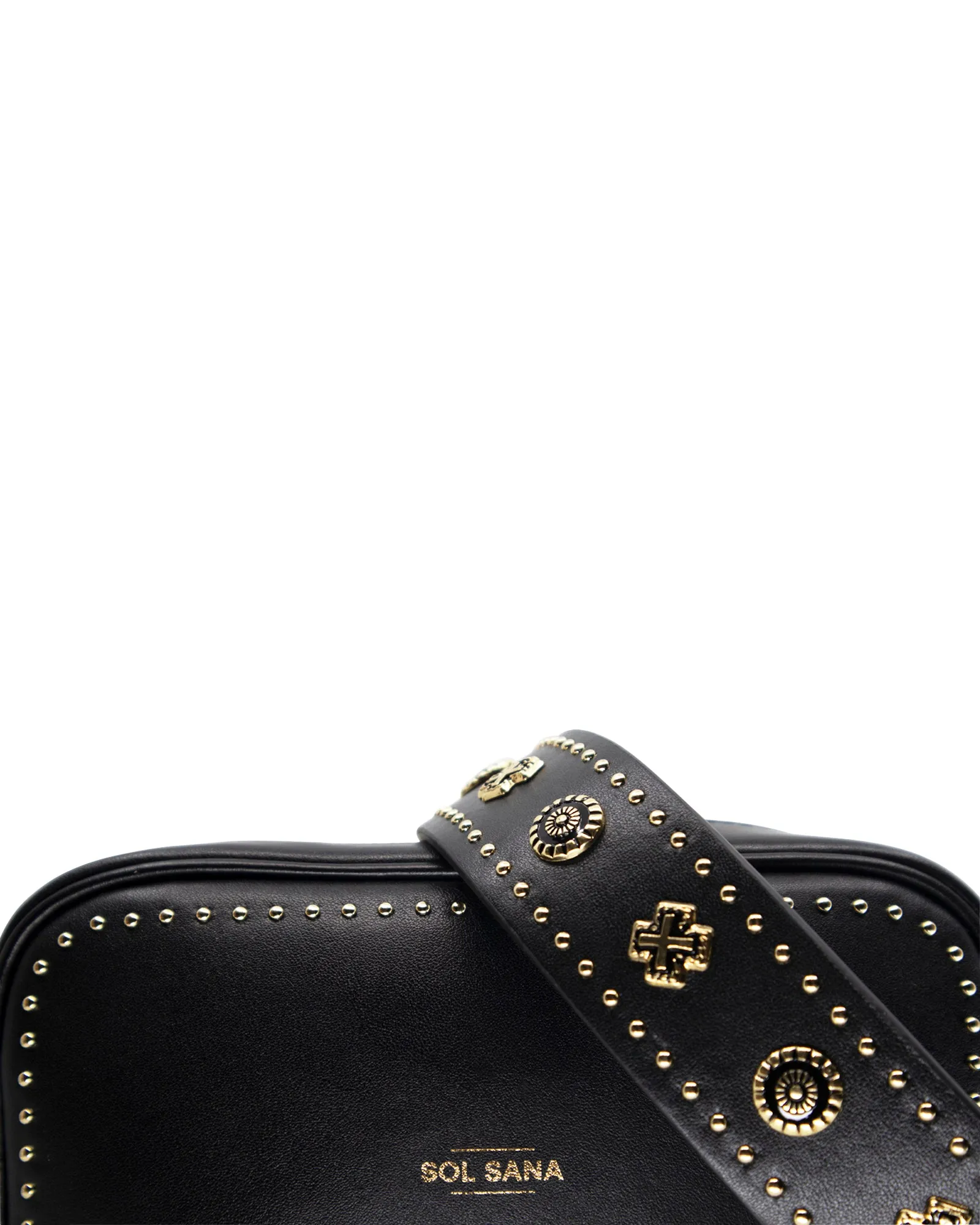 Camera Bag Studded - Black / Gold