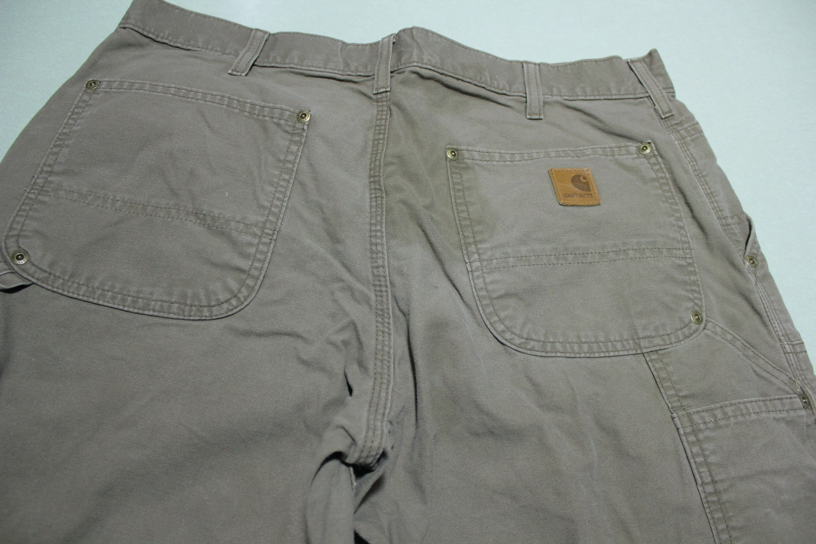 Carhartt B195 LBR Dungaree Fit Double Knee Carpenter Light Work Pants 36x26