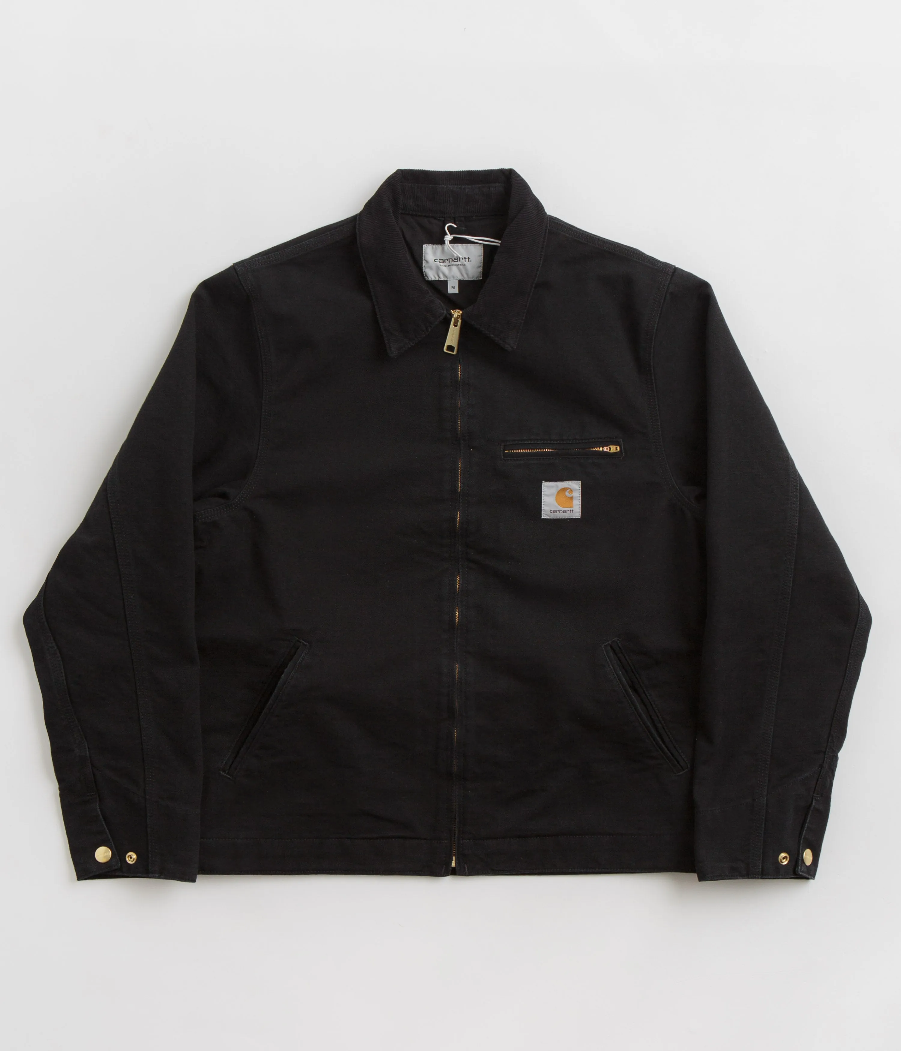 Carhartt Detroit Jacket - Black / Black / Aged Canvas