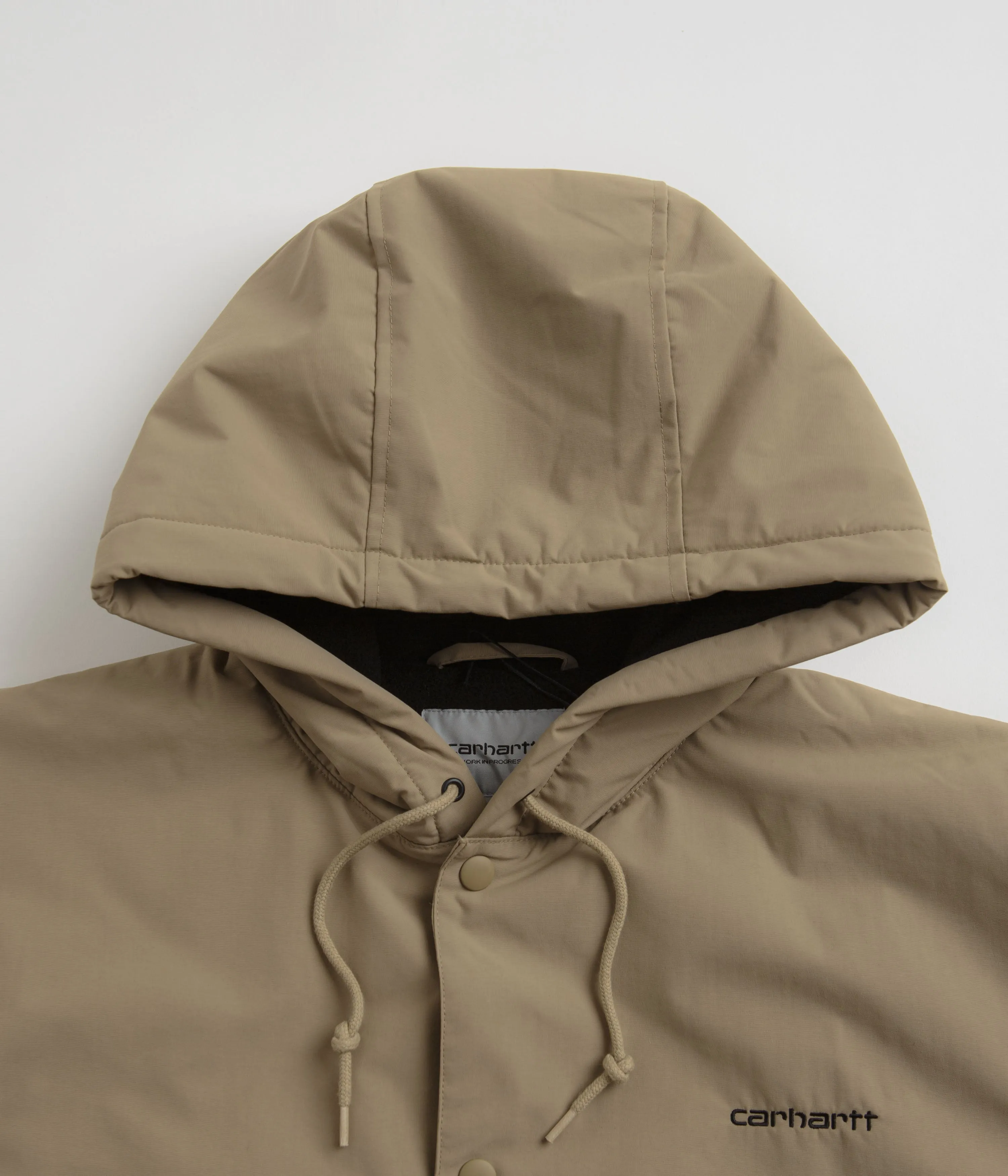 Carhartt Hooded Coach Jacket - Leather / Black