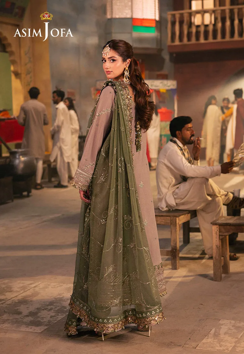 Chamkeeli by Asim Jofa Embroidered Twisted Silk Unstitched 3Pc Suit AJKK-08