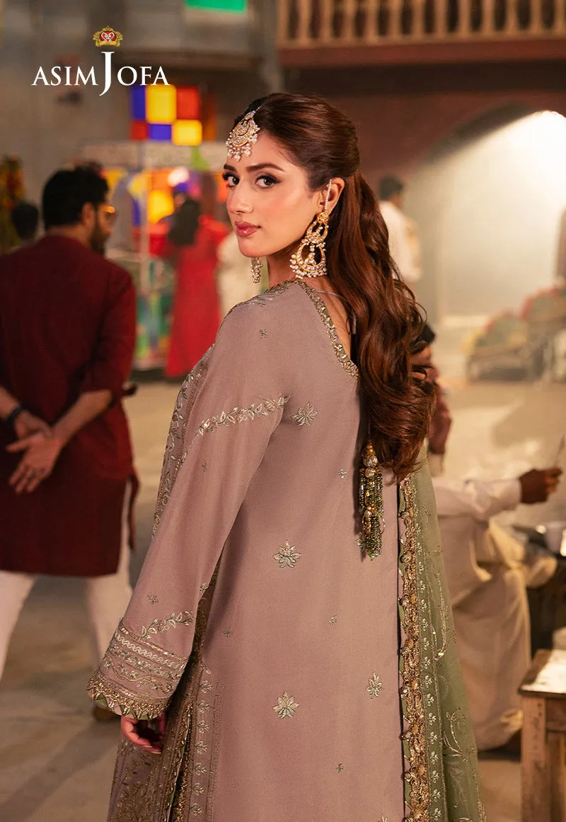 Chamkeeli by Asim Jofa Embroidered Twisted Silk Unstitched 3Pc Suit AJKK-08