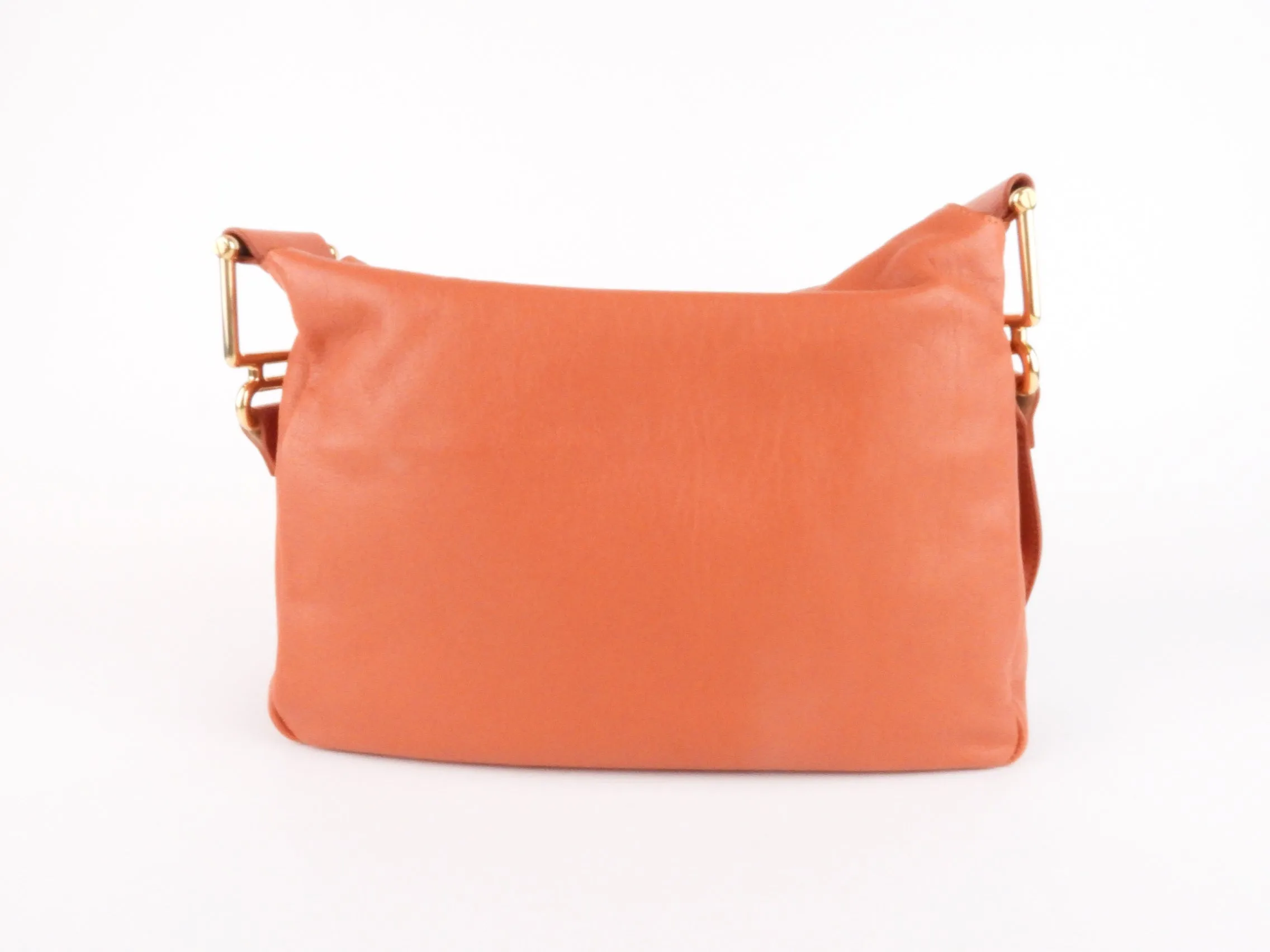 Chloe Orange Leather Vanessa Shoulder Bag