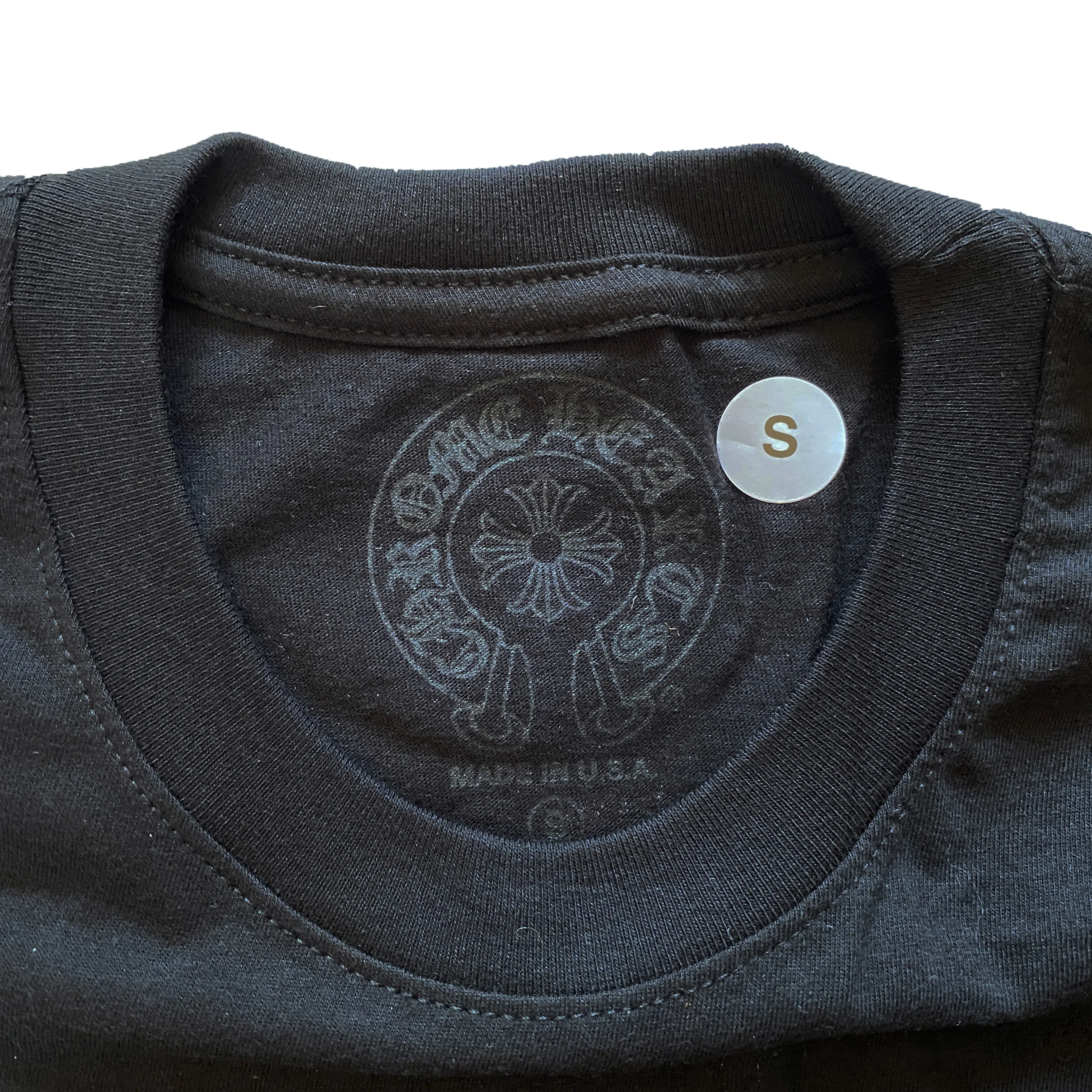 CHROME HEARTS  |Crew Neck Unisex Street Style Collaboration Cotton