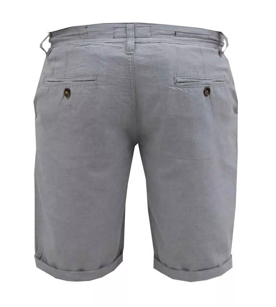 D555 Big Mens Grey Oxford Chino Shorts (NEWGATE)