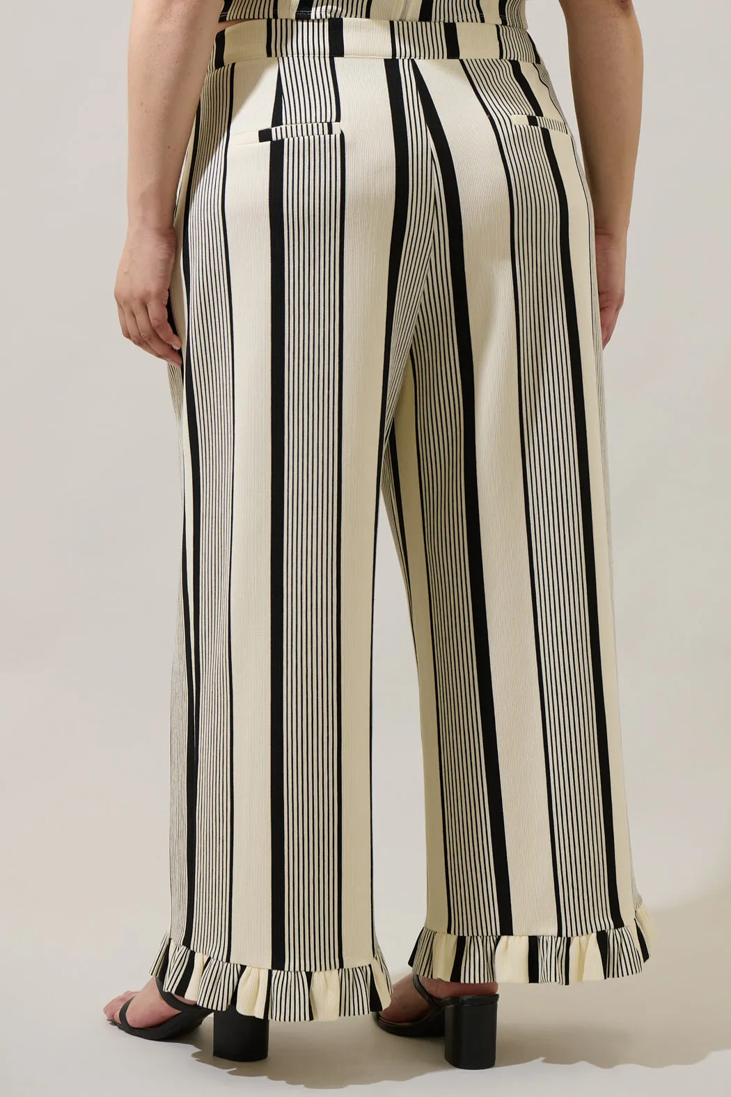 Devra Club Stripe Pants Curve