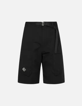 Dyed Reflective Multi-Print Regular Fit Cargo Shorts