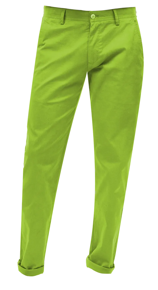 EJ Samuel Lime Chino Long Pants CHL01