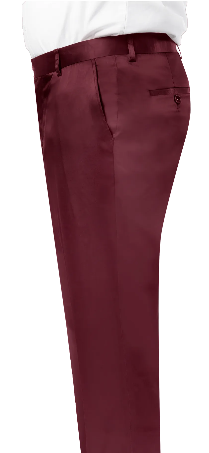 EJ Samuel Wine Satin Pants PS02