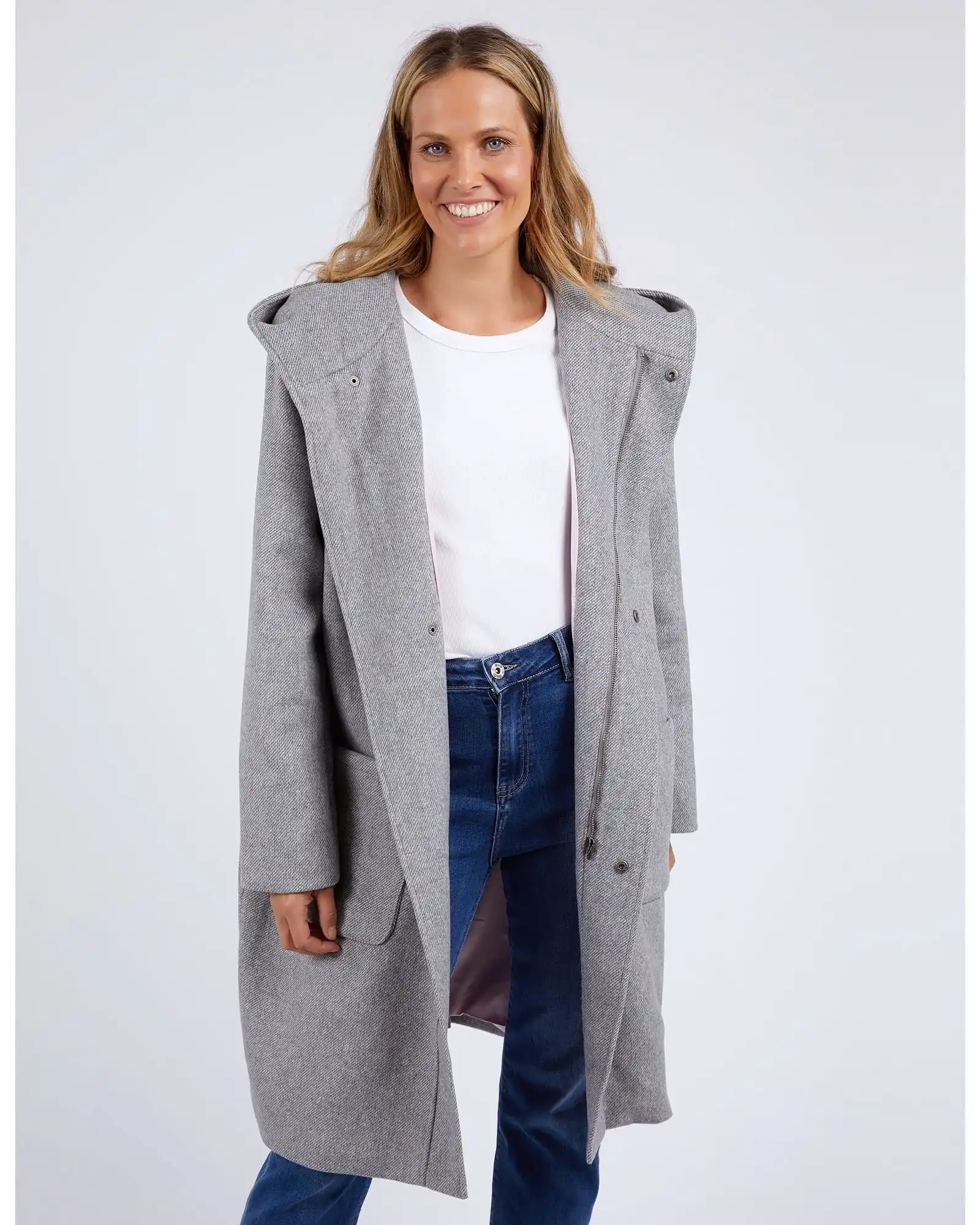 Elm - Jordan Coat - Grey Marle