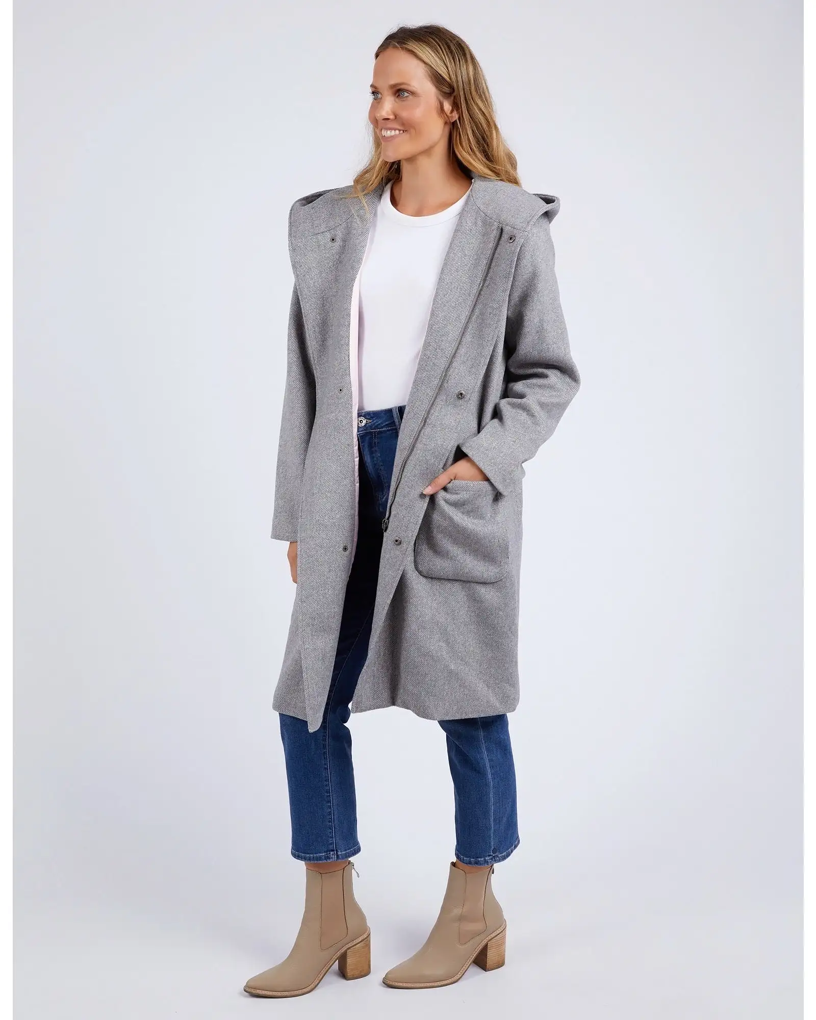 Elm - Jordan Coat - Grey Marle