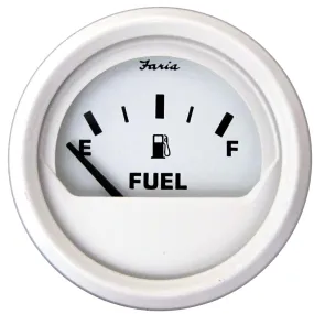 Faria Dress White 2 Fuel Level Gauge (Metric) [13117]