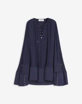 FLARED PLEATED DRESS