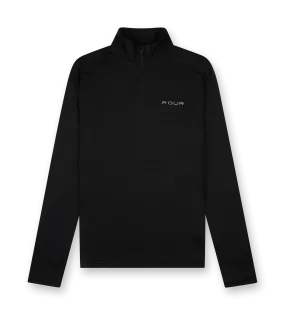 FOUR    Sportswear Half Zip Black