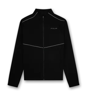 FOUR    Sportswear Reflective Track Jacket Black