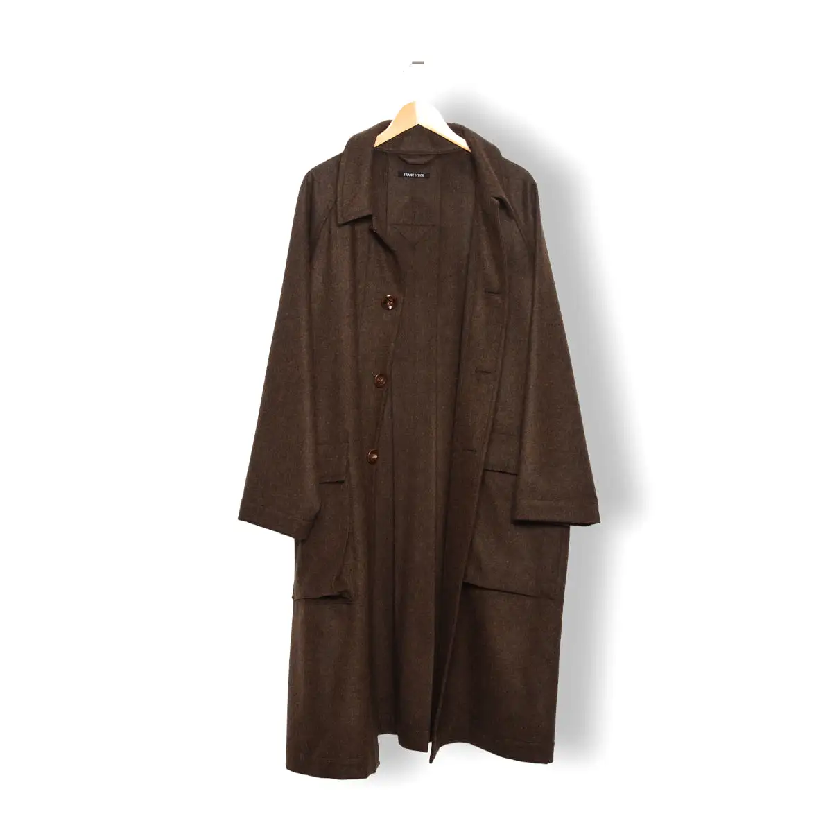 Frank Leder Loden Coat marled walnut