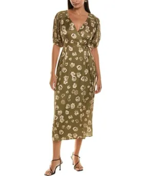 French Connection Bronwyn Aleeya Satin Wrap Dress