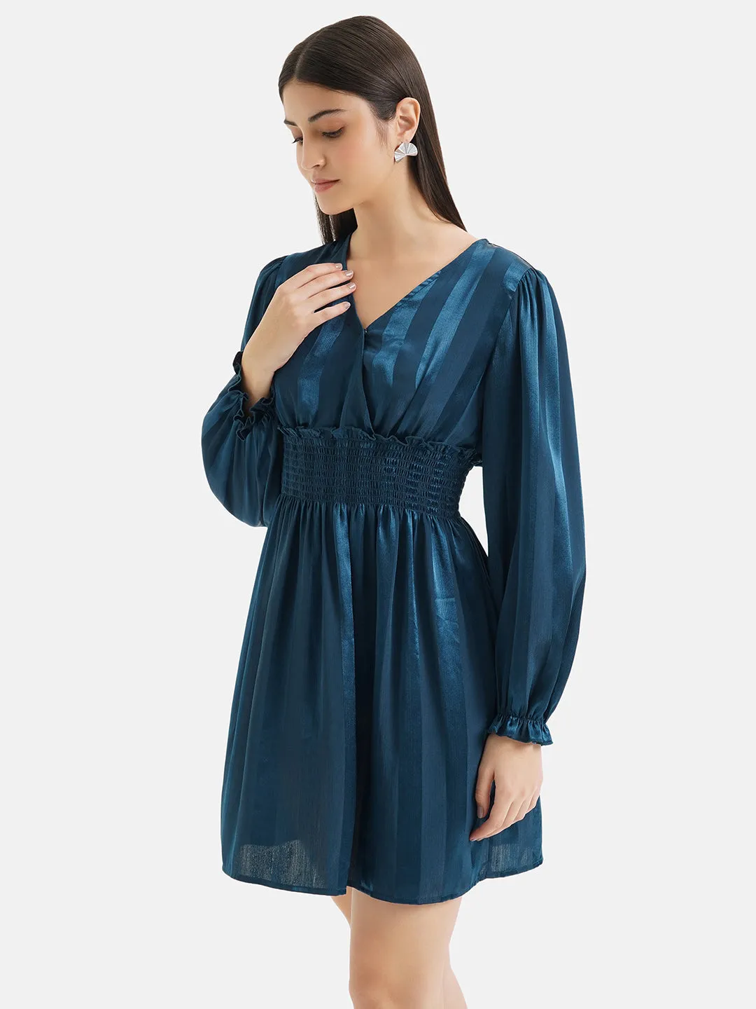 Full Sleeves Smocked Dress