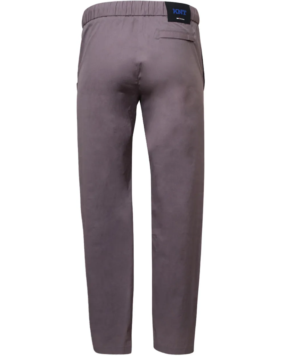 Grey Cotton stretch Drawstring Pant