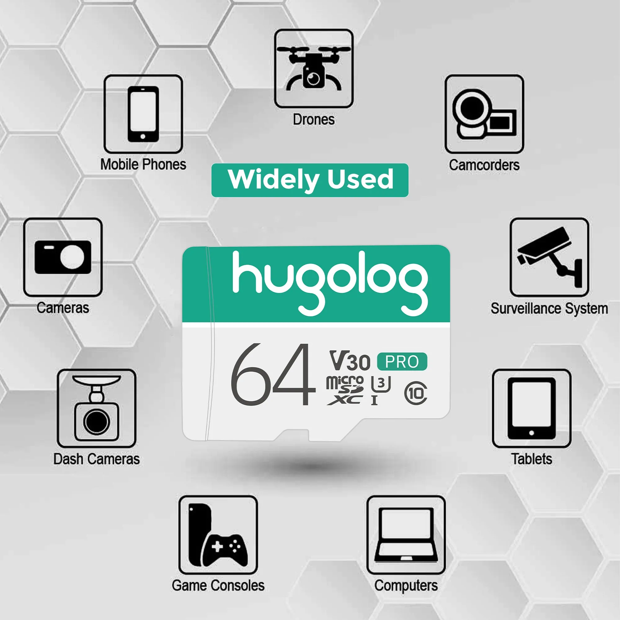 Hugolog 64GB Micro SD Card