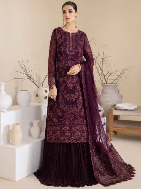 IZNIK Chinon Vol-03 Embroidered Chiffon Unstitched 3Pc Suit CC-28 Keeya