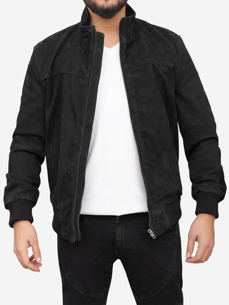 Jaxon Casual Black Bomber Jacket