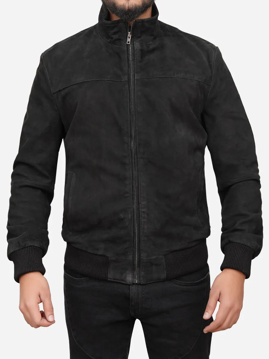 Jaxon Casual Black Bomber Jacket