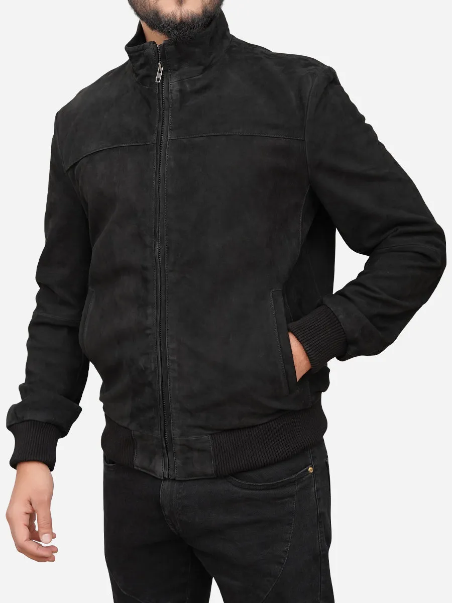 Jaxon Casual Black Bomber Jacket