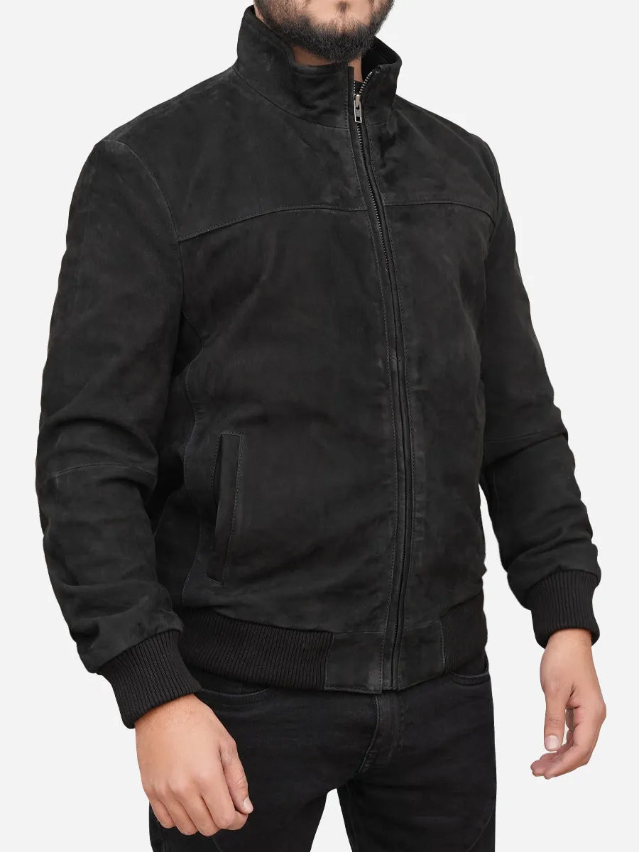 Jaxon Casual Black Bomber Jacket