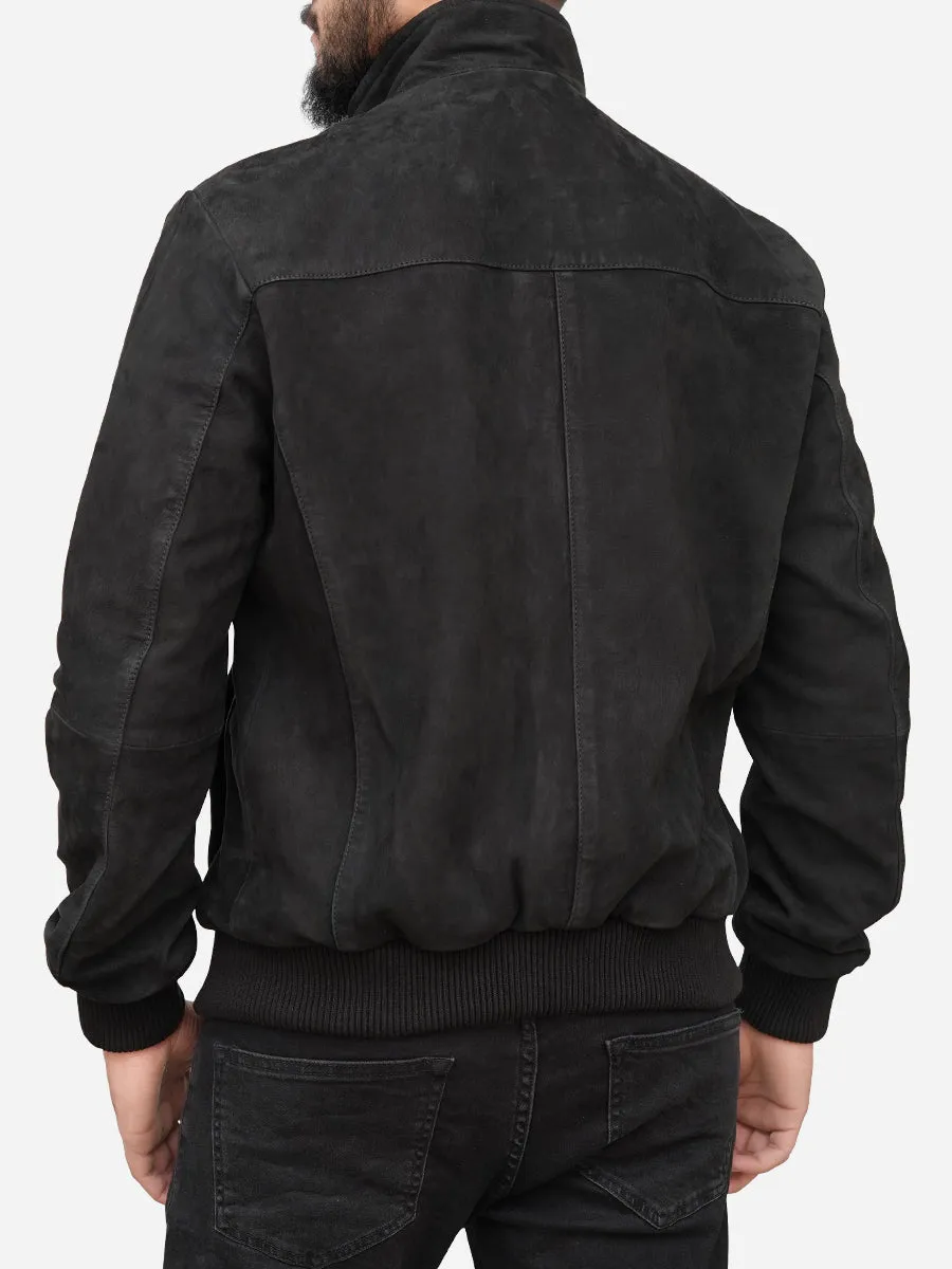 Jaxon Casual Black Bomber Jacket