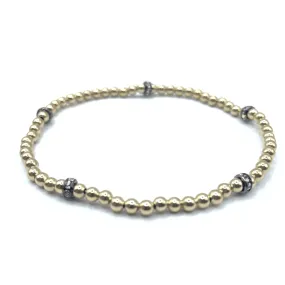 Karma 14k Gold Filled 5-Glitter Bracelet