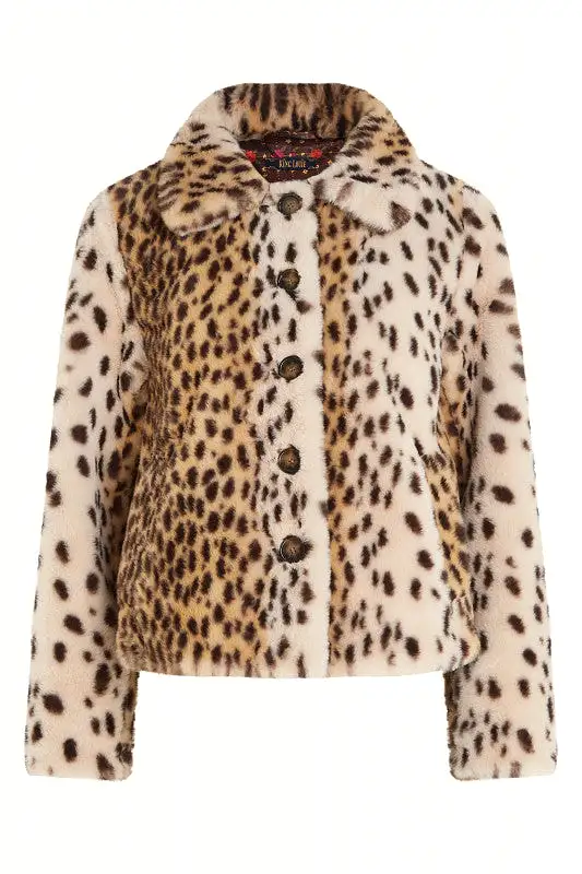 King Louie - Anais Coat Cheetah Fur