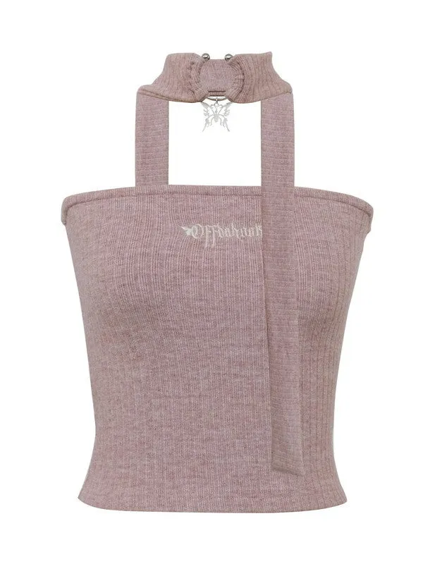 Knit Simple Slim Inner Stretch Slim-Muffler＆Tube-Tops