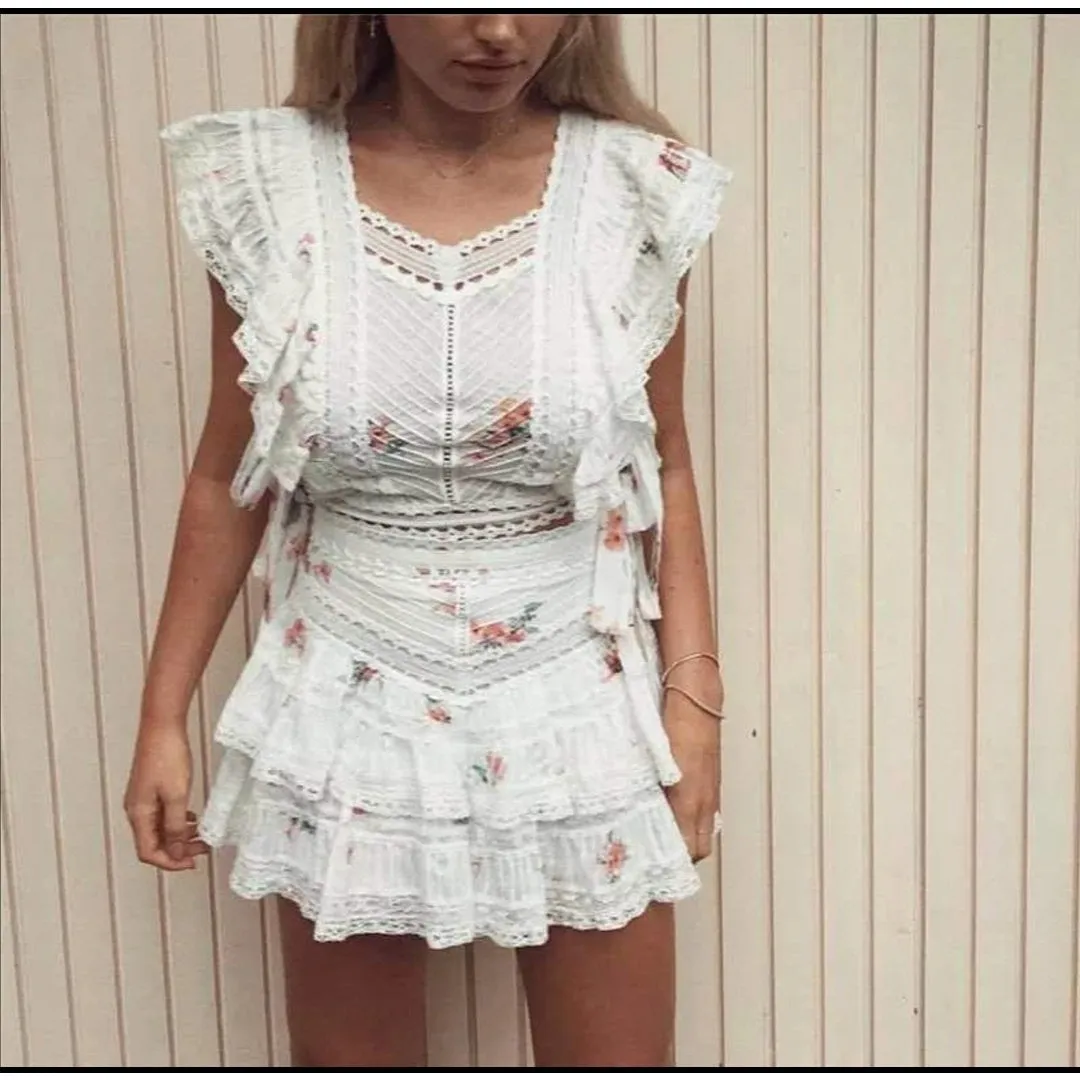 Lace Patchwork Two Piece Set