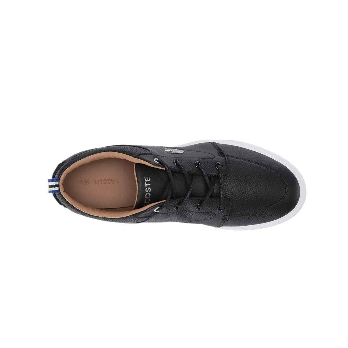 LACOSTE 7-37CMA0073312 BAYLISS 119 1 MN'S (Medium) Black/White Leather & Synthetic Lifestyle Shoes