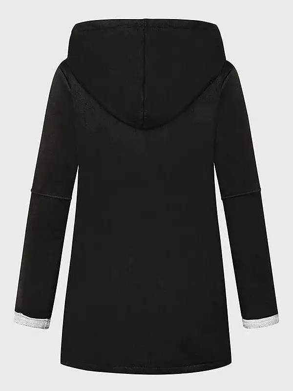 Ladies' Casual Hoodie Coat Jacket for School, Office, and Everyday Wear