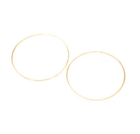 Large Gold Seamless Hoops