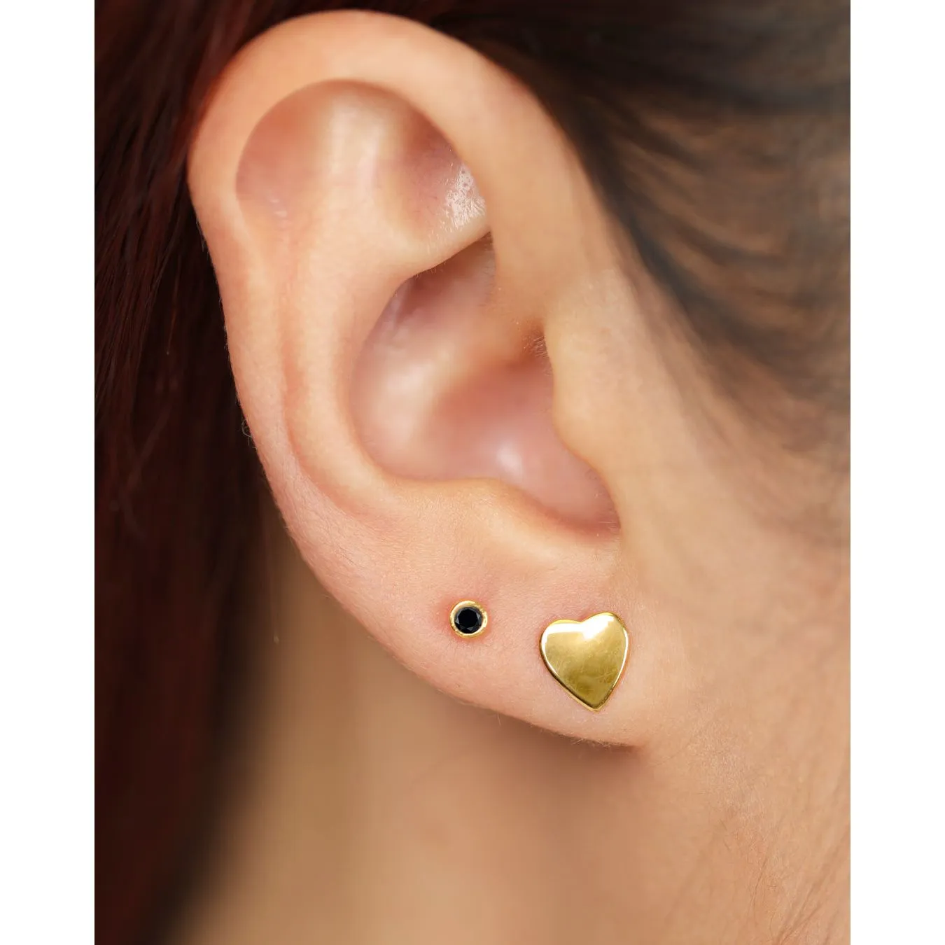 Large Heart Studs