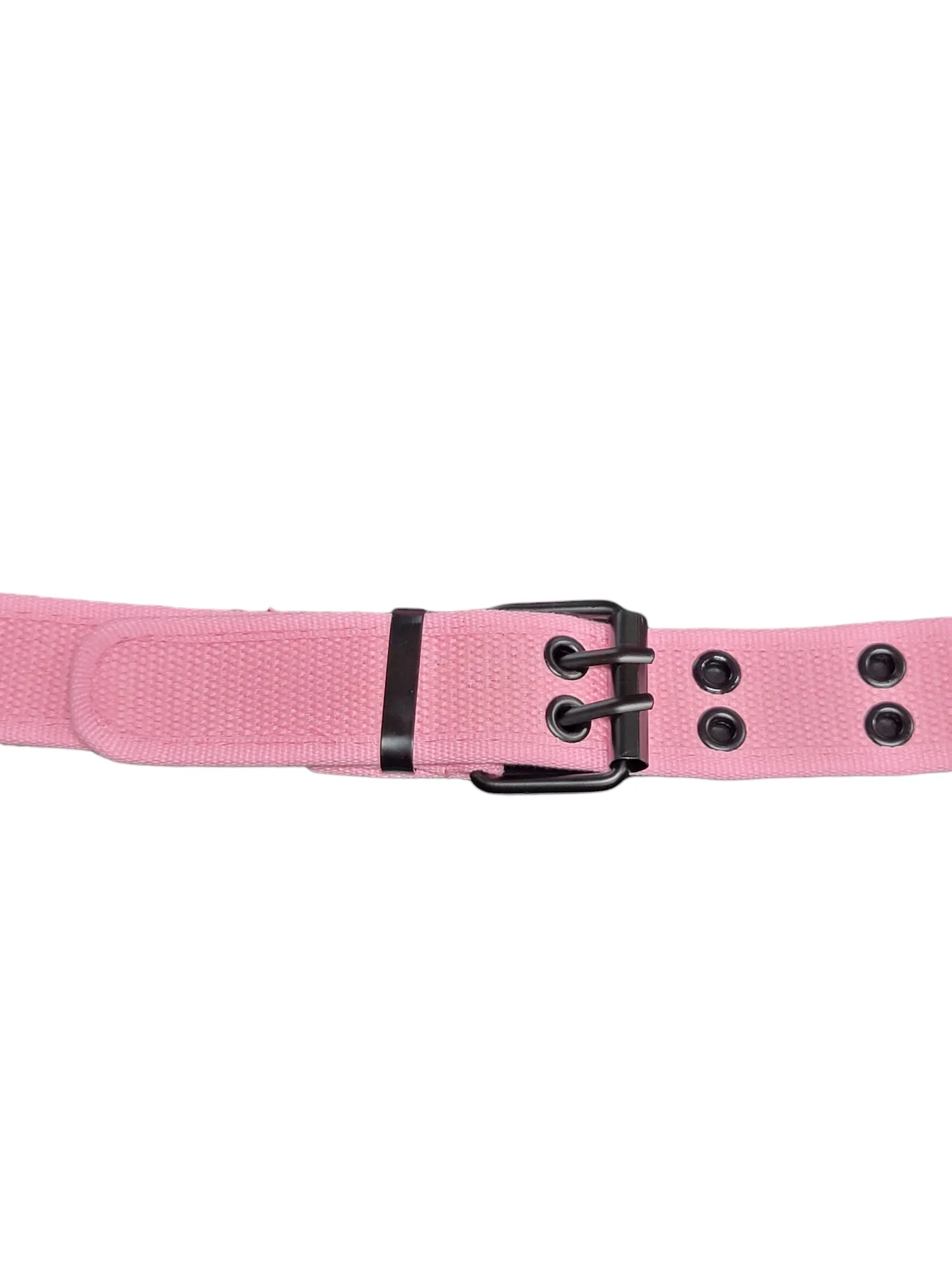 Light Pink Fabric Grommet Belt