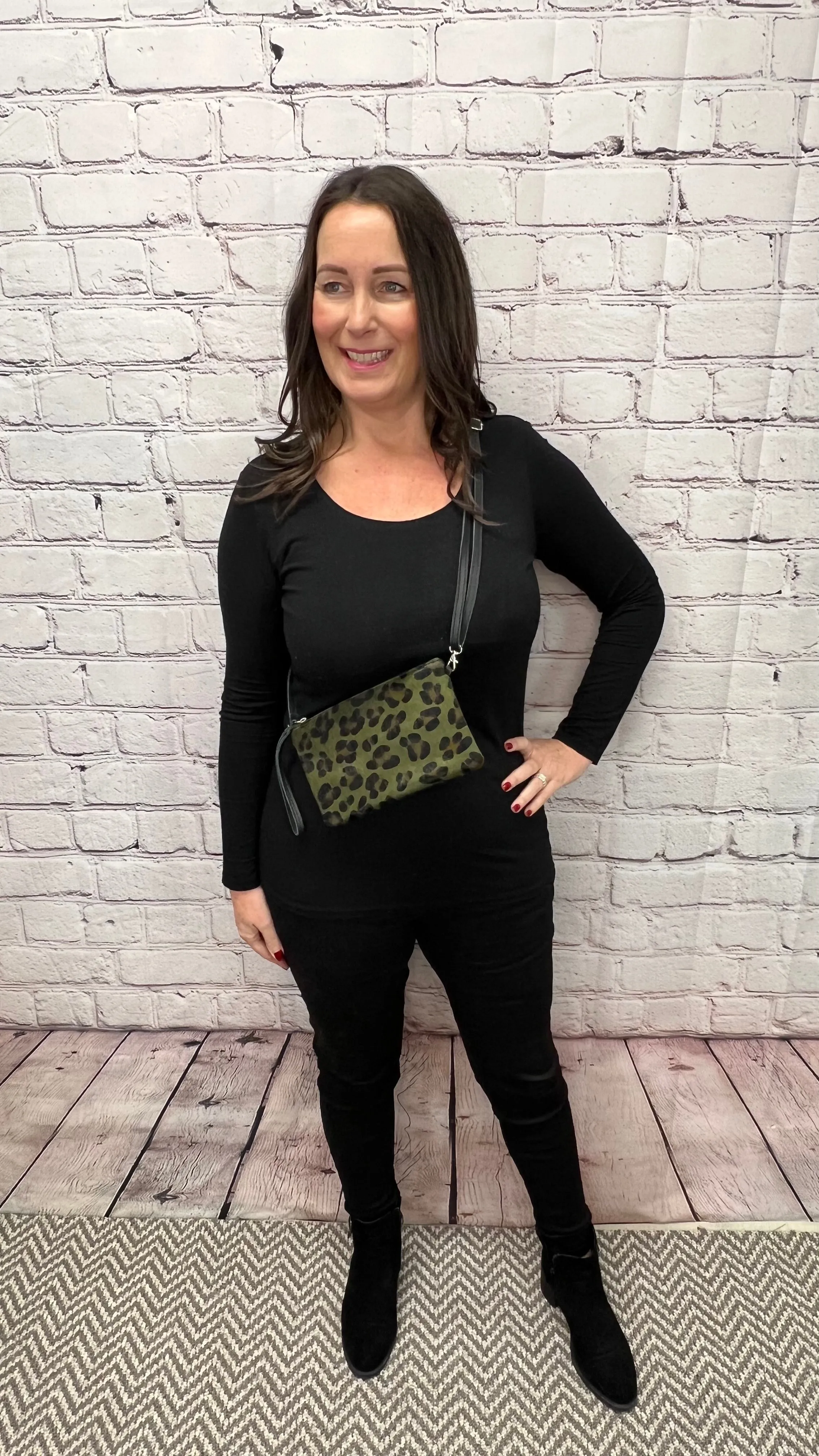 MADRID Collection Leopard Crossbody