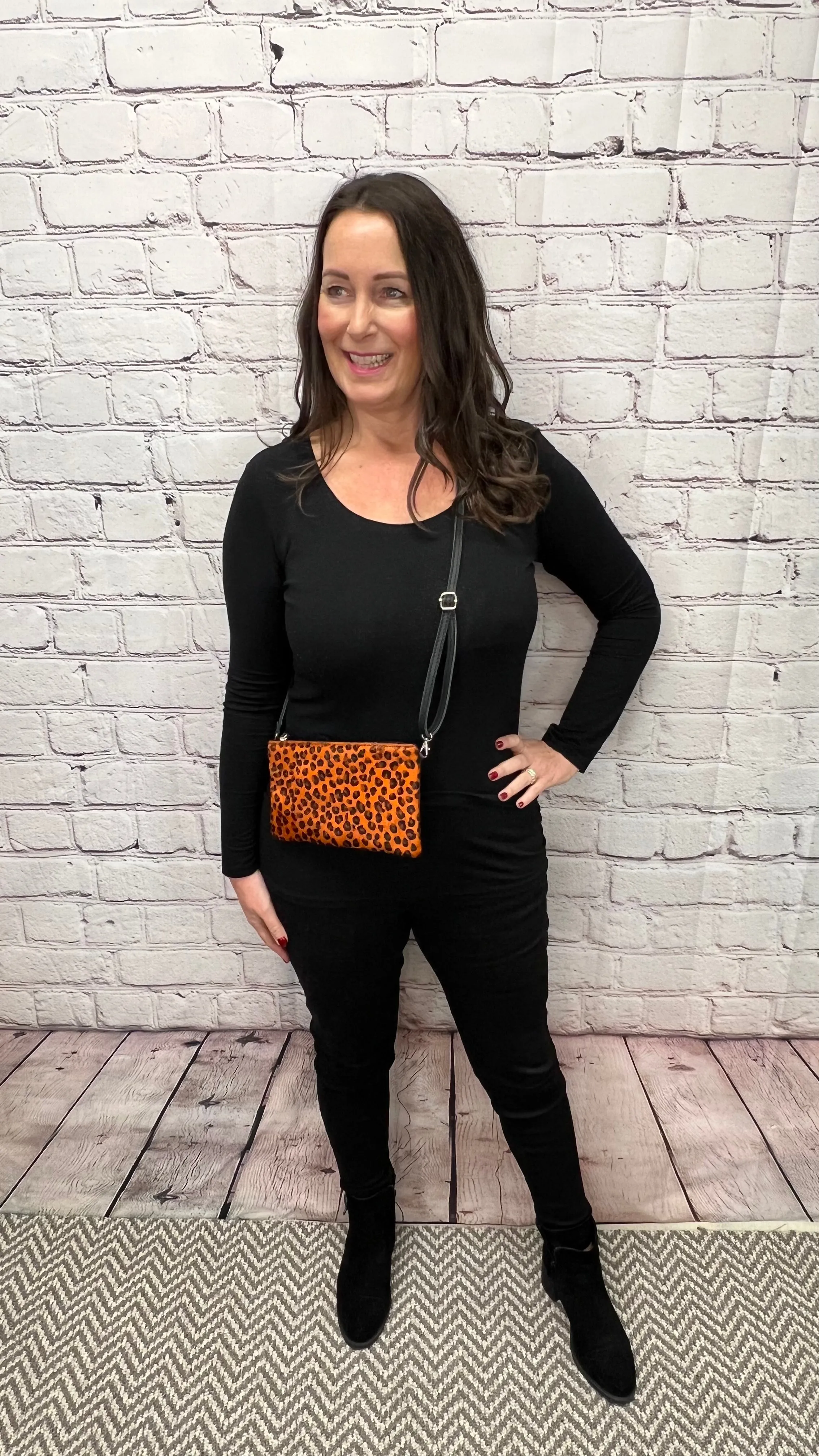 MADRID Collection Leopard Crossbody