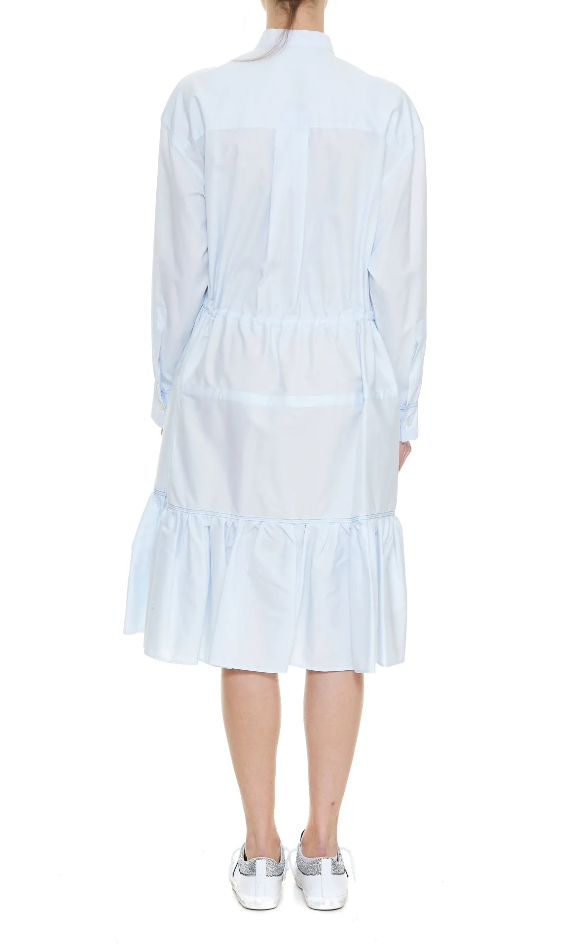 Marni Chemisier Drawstring Waist Dress