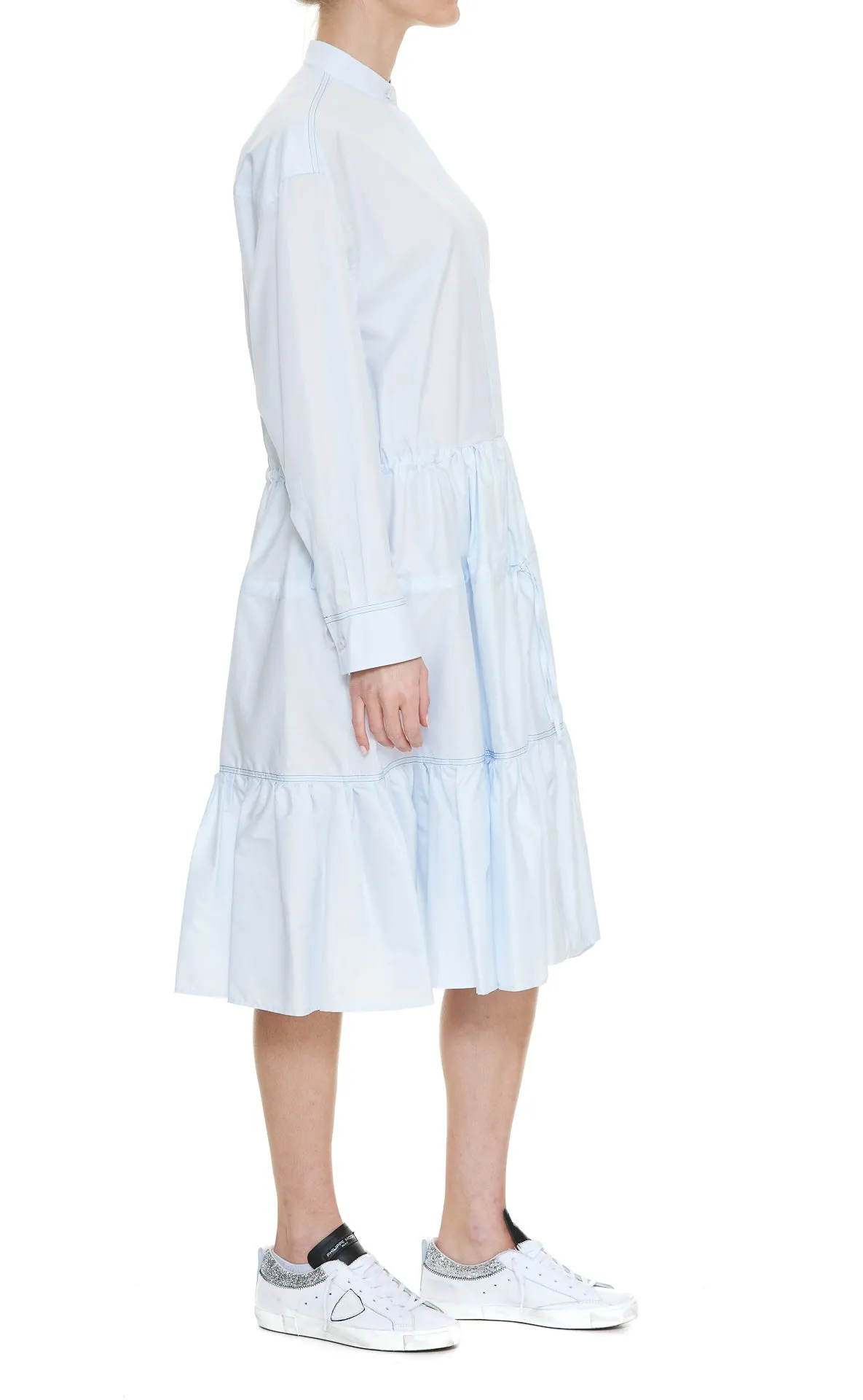 Marni Chemisier Drawstring Waist Dress